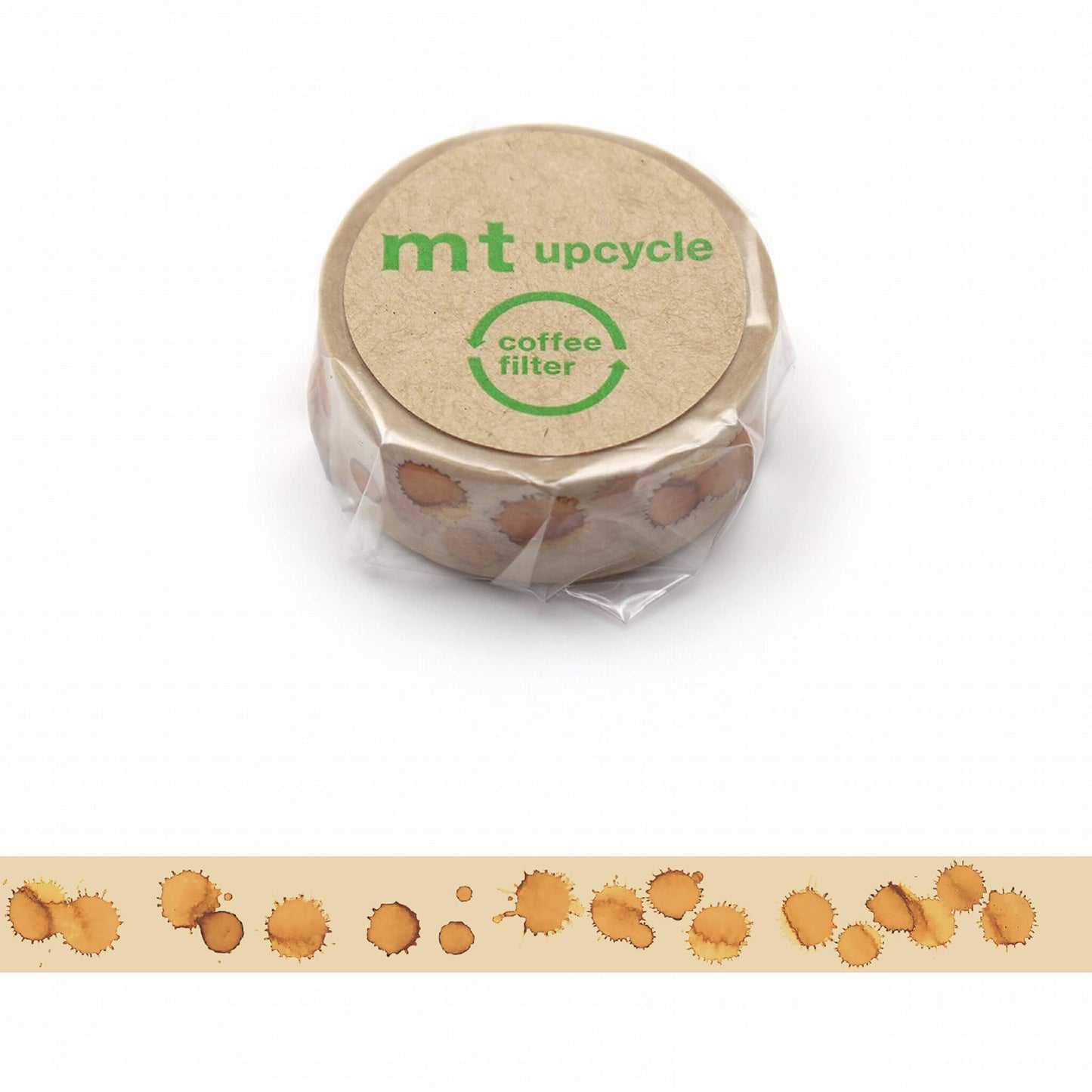 mt upcycle Washi Tape - Coffee Stains [15mm] [Washi Tejp]