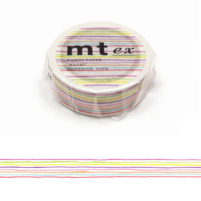 mt ex Washi Tape - Colored Pencil Border [15mm]