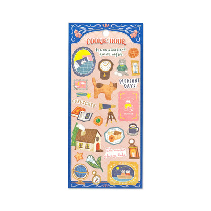 Mind Wave Cookie Hour Sticker - Kitty Cookie [Klistermärkeark]