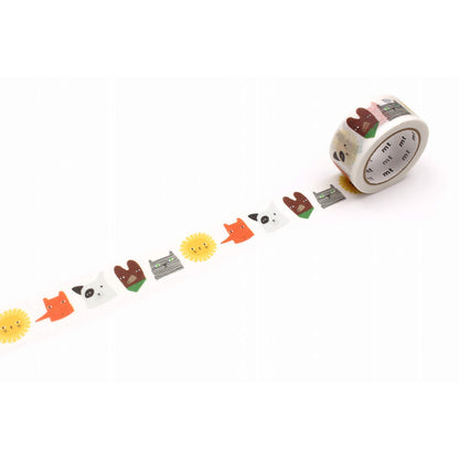 mt × Donna Wilson Washi Tape - Creatures [20mm] [Washi Tejp]