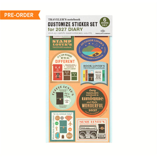 TRAVELER'S notebook 2027 - Customized Sticker Set