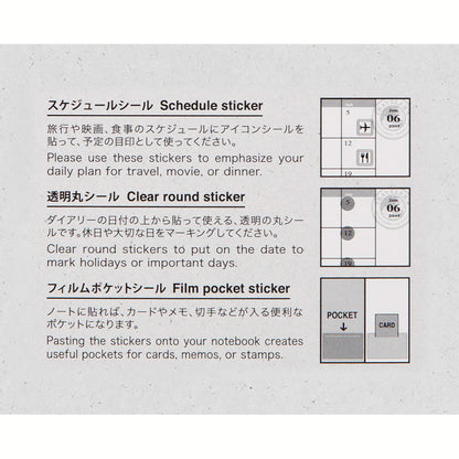 TRAVELER'S notebook 2027 - Customized Sticker Set