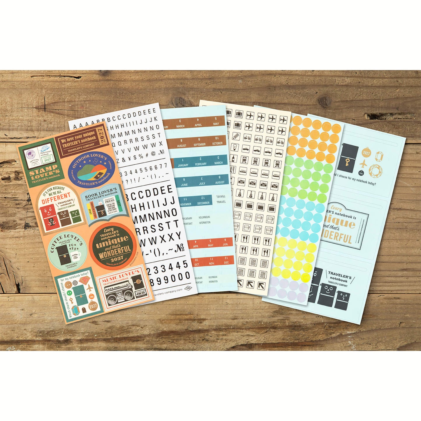 TRAVELER'S notebook 2027 - Customized Sticker Set