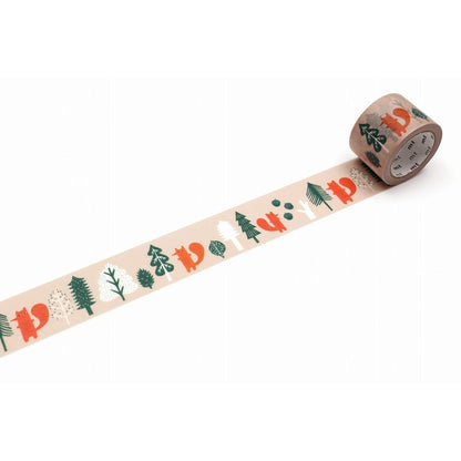 mt × Donna Wilson Washi Tape - Cyril in the Forest [30mm] [Washi Tejp]