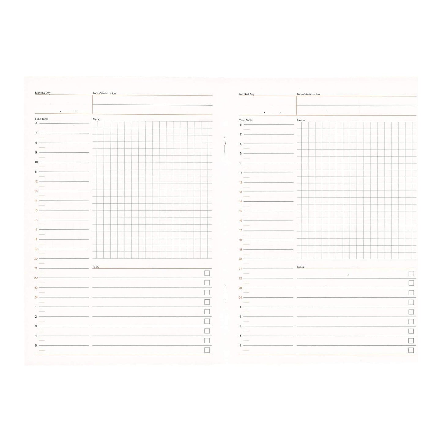 Luddite Function Notebook A5 - Daily Planner
