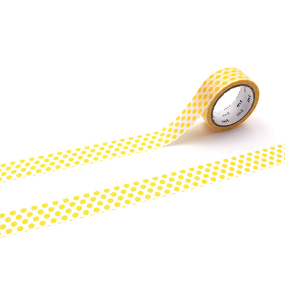 mt deco Washi Tape - Dot - Dandelion [15mm] [Washi Tejp]