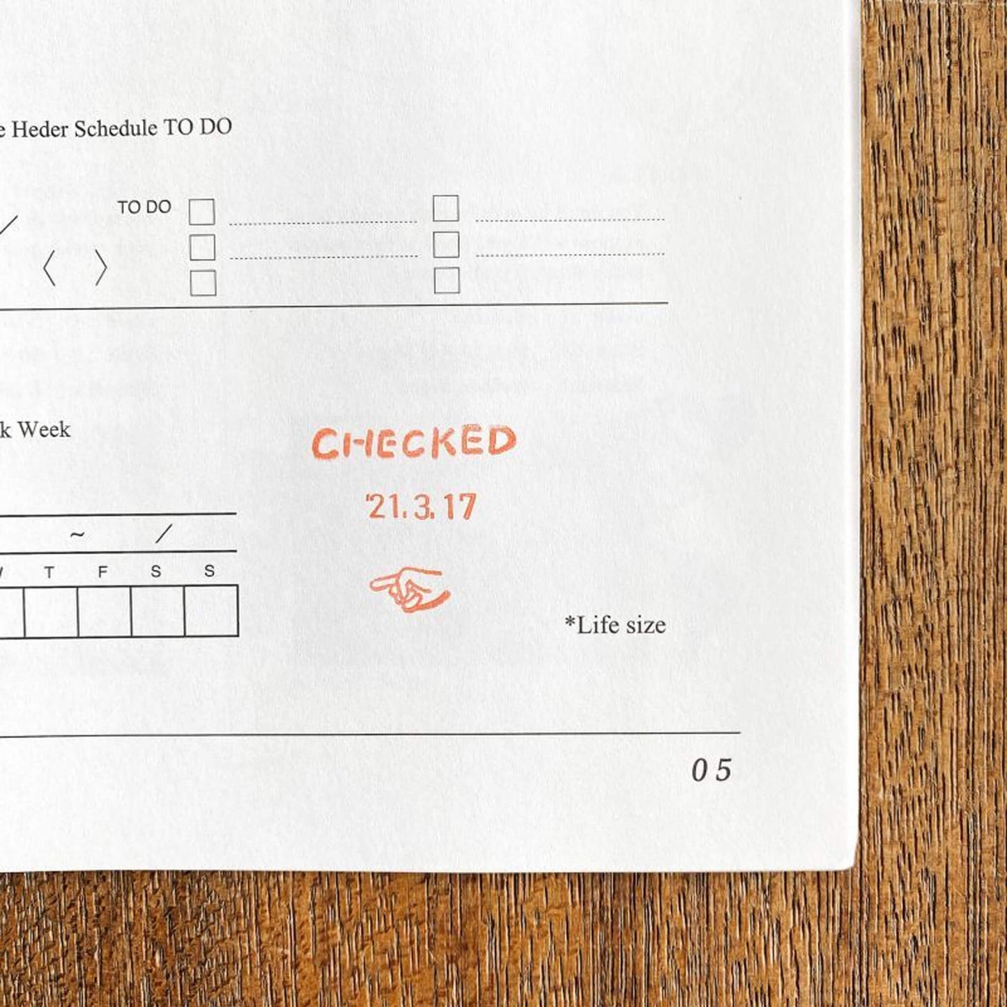 Mizushima JIZAI Date Stamp - Work