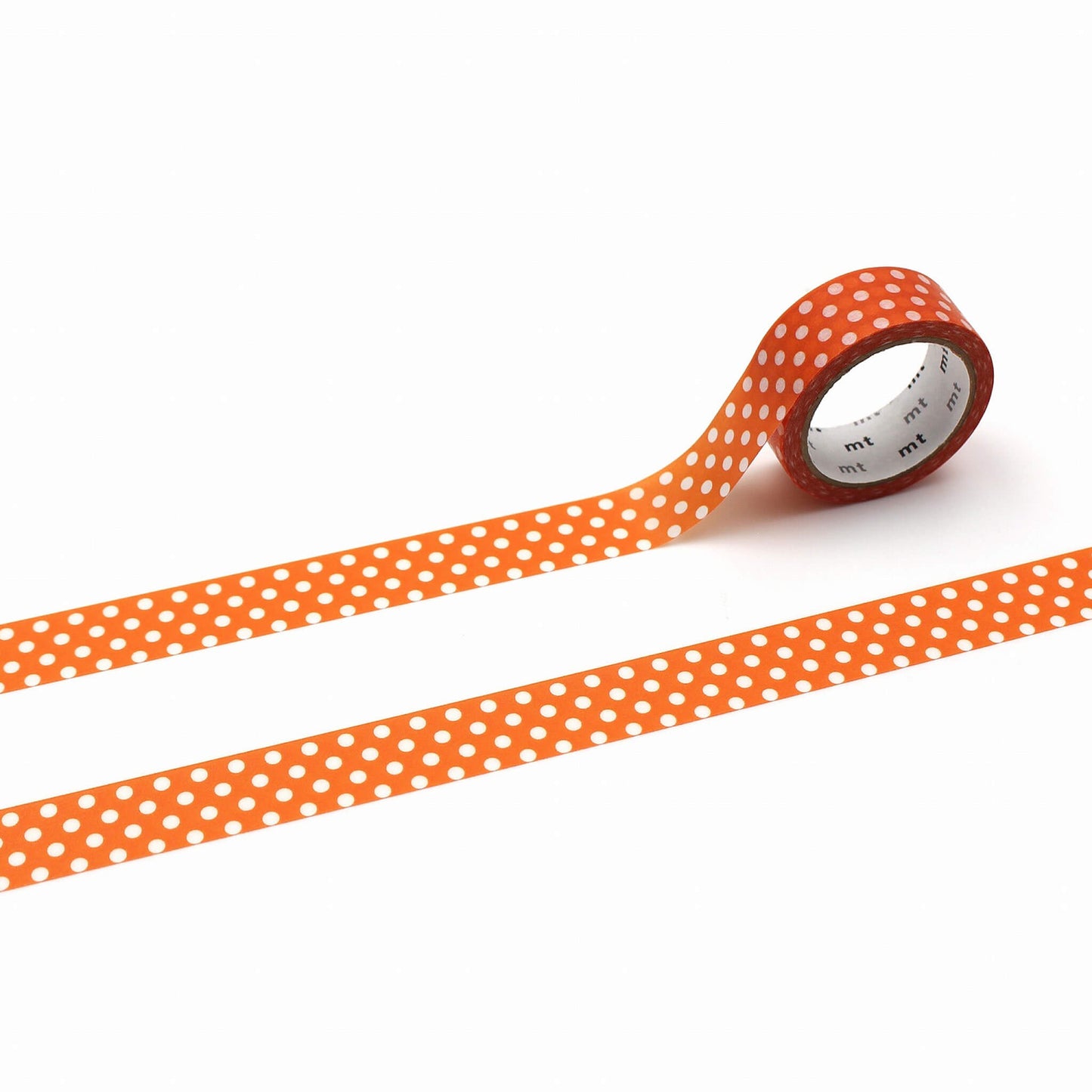 mt deco Washi Tape - Dot - Deep Orange [15mm] [Washi Tejp]