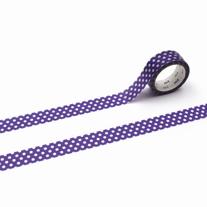 mt deco Washi Tape - Dot - Deep Purple [15mm] [Washi Tejp]