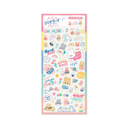 Mind Wave Doodle Crew Sticker - Usagi