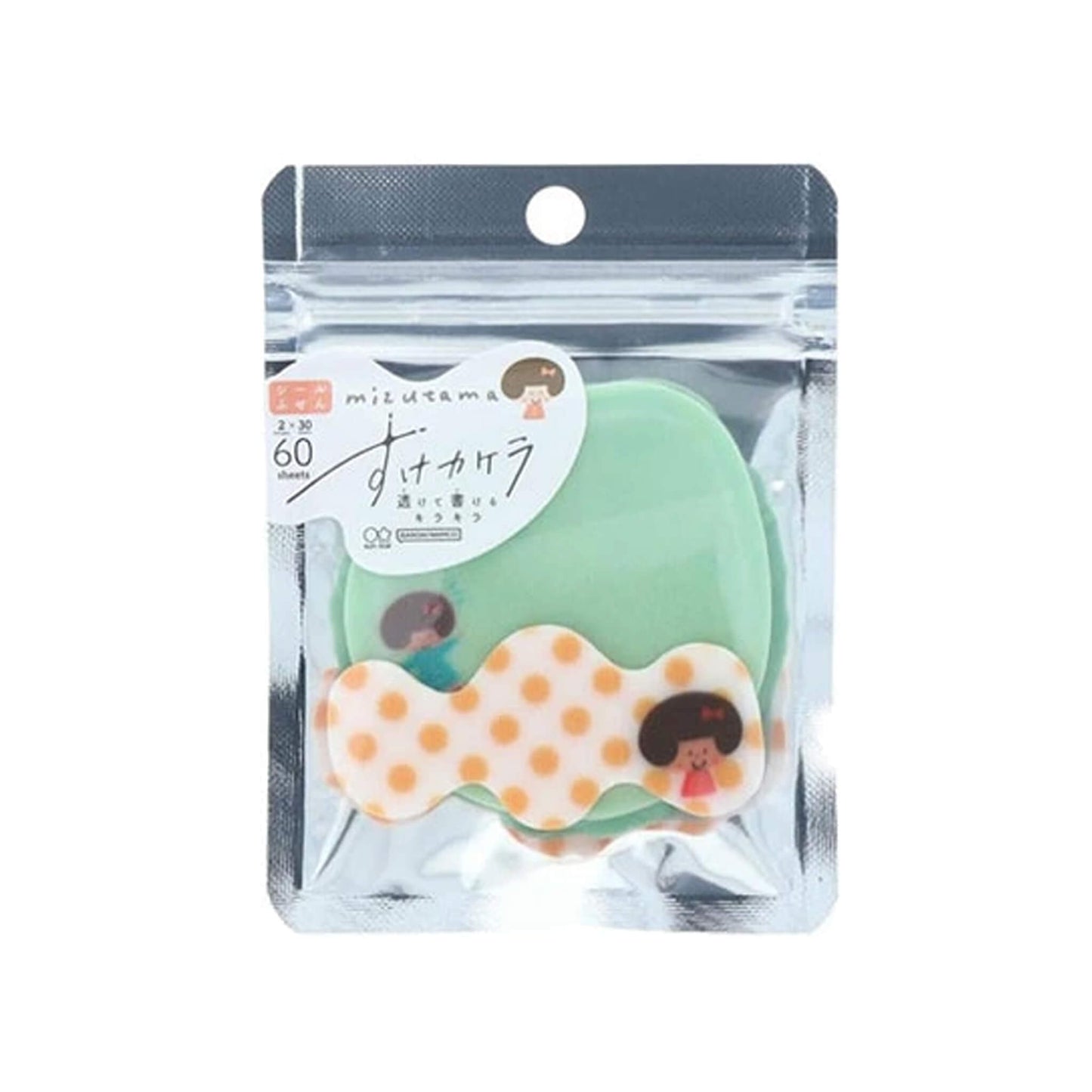 Sun-Star × Mizutama Suke Kakera Clear Sticky Notes - Dot [Självhäftande anteckningslappar]