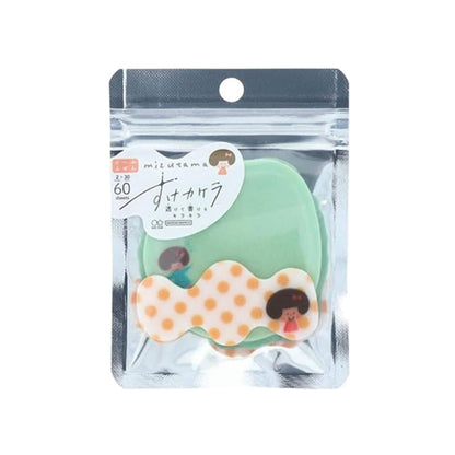 Sun-Star × Mizutama Suke Kakera Clear Sticky Notes - Dot [Självhäftande anteckningslappar]