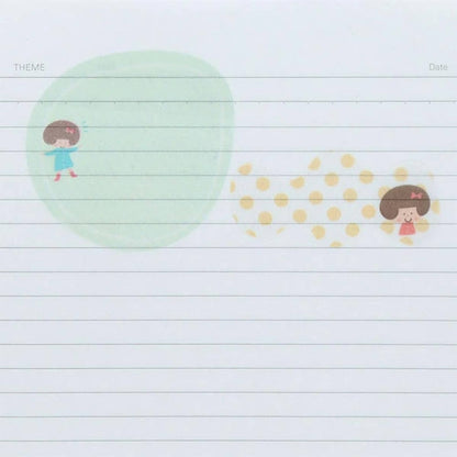 Sun-Star × Mizutama Suke Kakera Clear Sticky Notes - Dot [Självhäftande anteckningslappar]