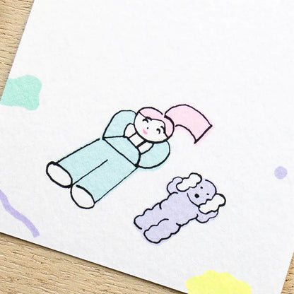 Cozyca Ippitsusen Letter Pad - Easy Days with a Dog