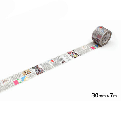 mt ex Washi Tape - Newspaper [30mm] [Washi Tejp]