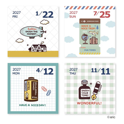 Shinnippon Calendar × Eric Small Things Color Daily Calendar 2027
