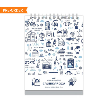 Shinnippon Calendar × Eric Small Things Desktop Calendar 2027