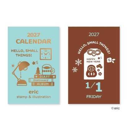 Shinnippon Calendar × Eric Small Things Mini Mini Daily Calendar 2027