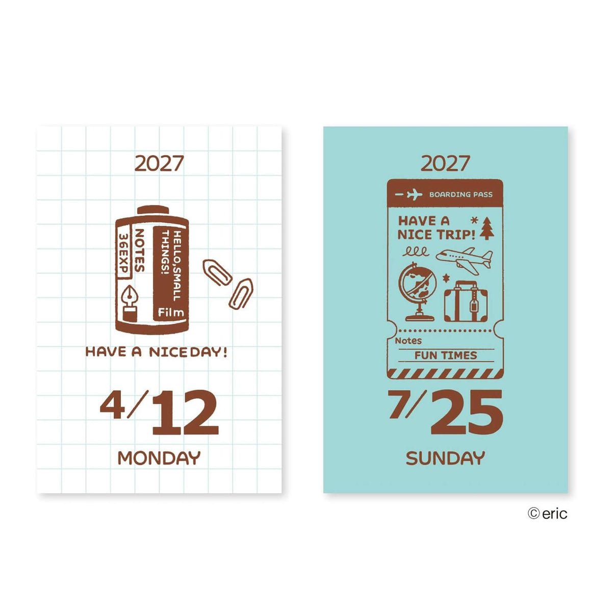 Shinnippon Calendar × Eric Small Things Mini Mini Daily Calendar 2027
