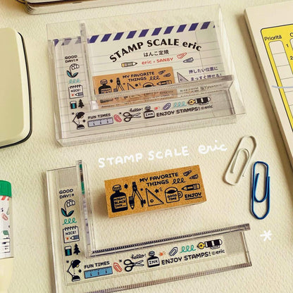 SANBY × Eric Small Things Stamp Scale Ruler [Linjal]