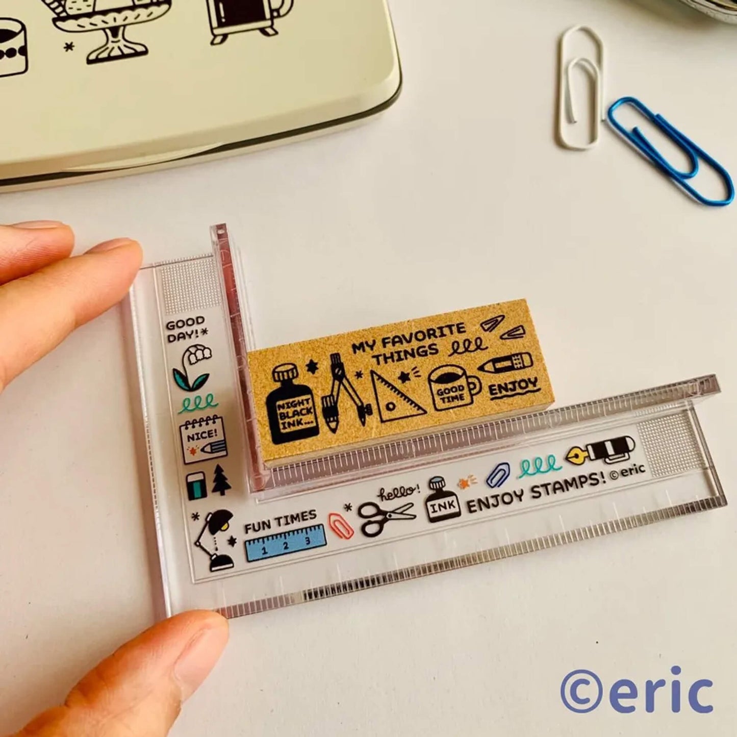 SANBY × Eric Small Things Stamp Scale Ruler [Linjal]