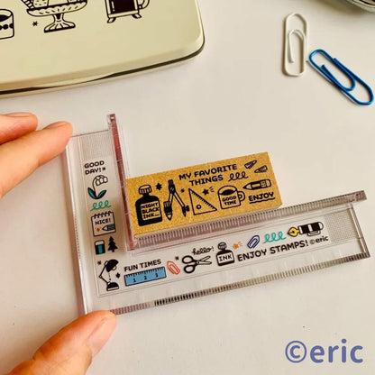 SANBY × Eric Small Things Stamp Scale Ruler [Linjal]