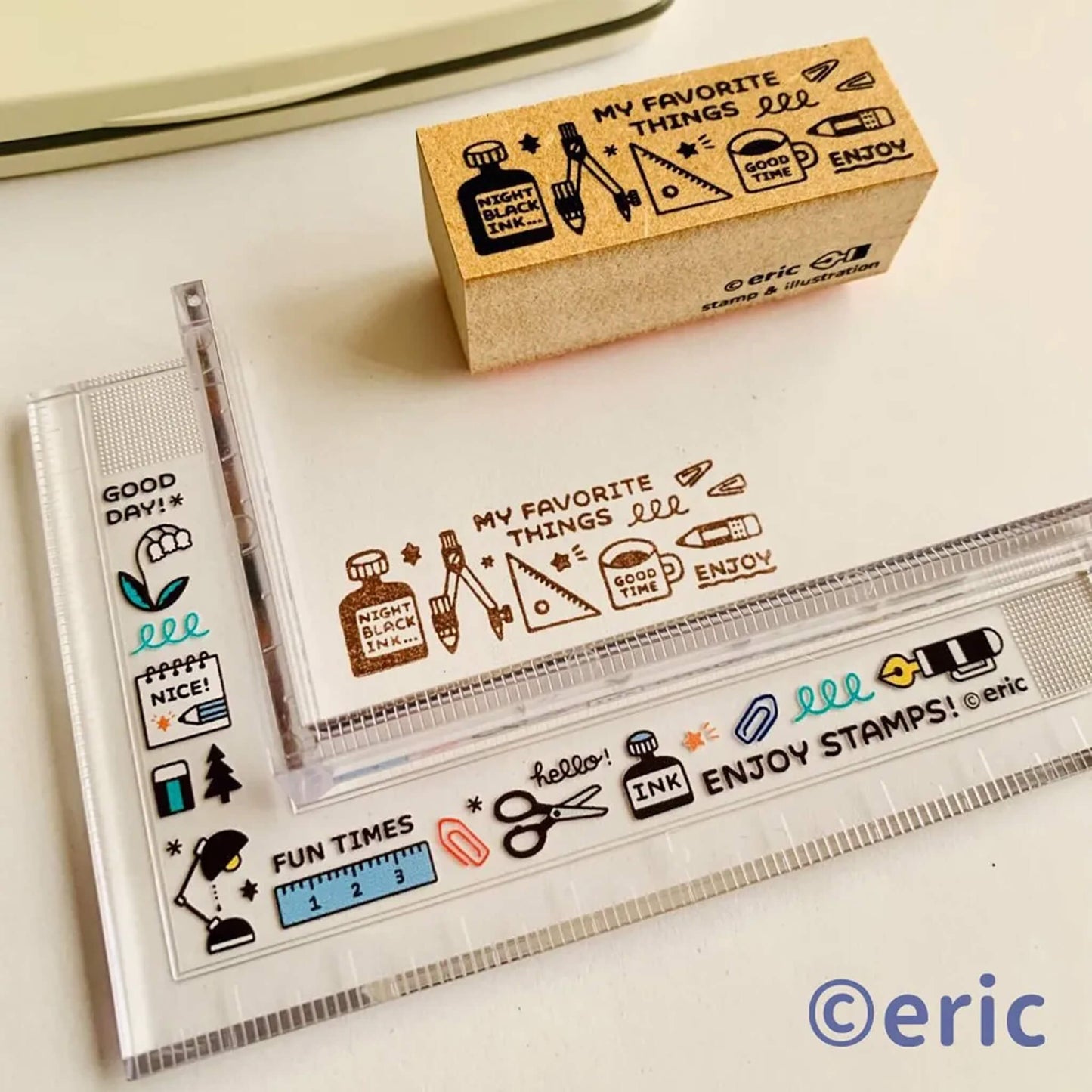 SANBY × Eric Small Things Stamp Scale Ruler [Linjal]