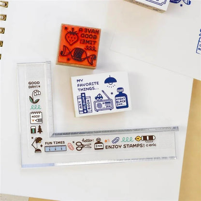 SANBY × Eric Small Things Stamp Scale Ruler [Linjal]