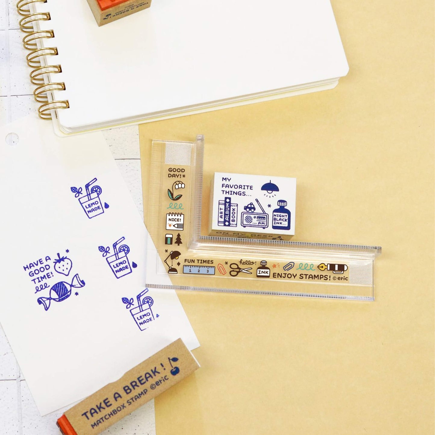 SANBY × Eric Small Things Stamp Scale Ruler [Linjal]