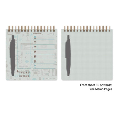 Shinnippon Calendar × Eric Small Things Scribble Weekly Calendar 2027