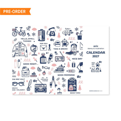Shinnippon Calendar × Eric Small Things Wall Calendar 2027