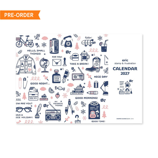 Shinnippon Calendar × Eric Small Things Wall Calendar 2027