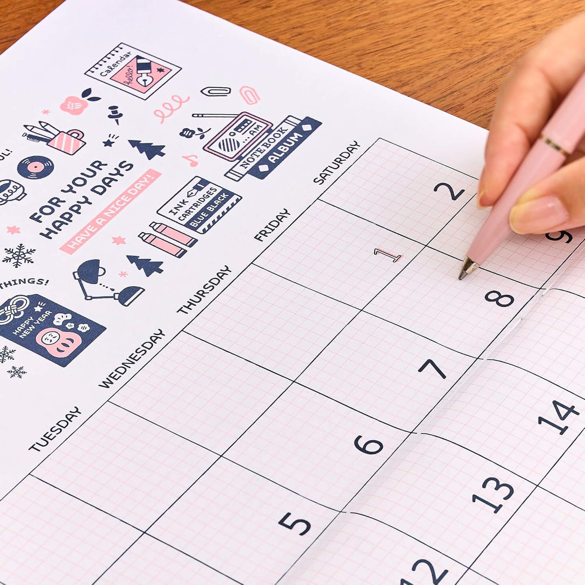 Shinnippon Calendar × Eric Small Things Wall Calendar 2027