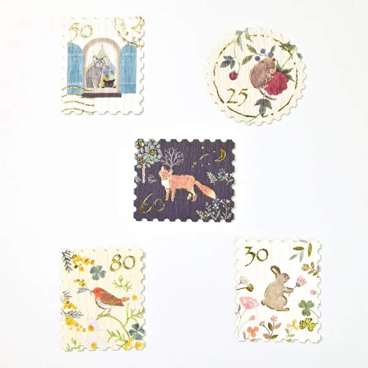 NB Nuku Flake Stickers - Awairo Animal Stamps