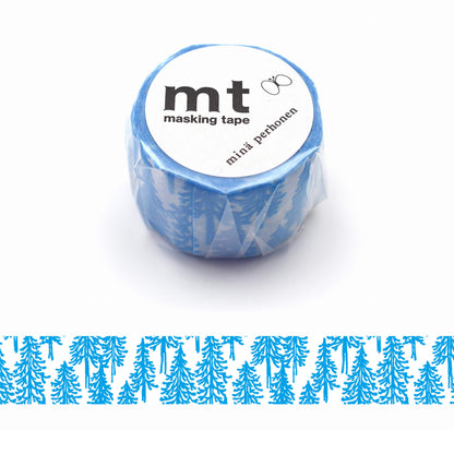 mt × minä perhonen Washi Tape - Flocked - Metsa [30mm] [Washi Tejp]