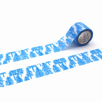mt × minä perhonen Washi Tape - Flocked - Metsa [30mm] [Washi Tejp]
