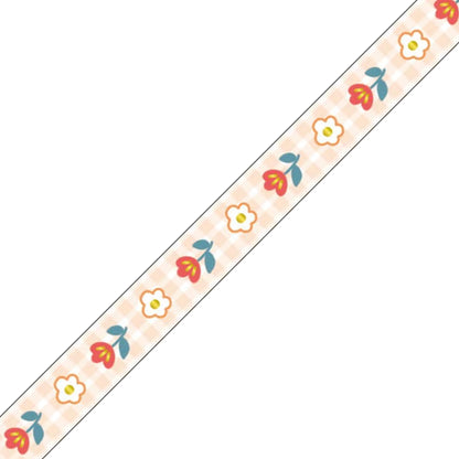 Mind Wave Clear Tape [7mm Width] Pop Color - Flower 1
