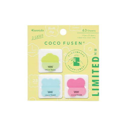Kanmido Coco Fusen Die-Cut Sticky Notes Limited Edition - Flower