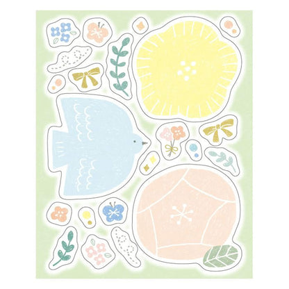 Furukawa Shiko Message Sticker - Flower - Wa-Life Spring 2026 Limited [Klistermärkeark]