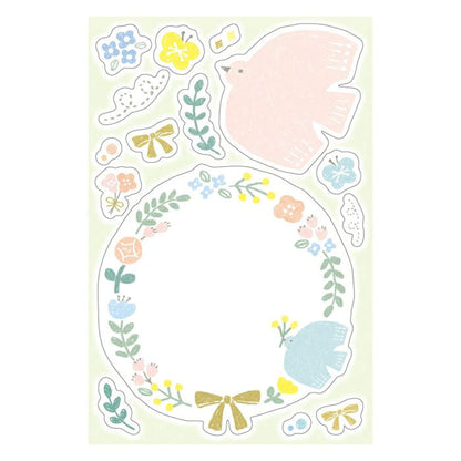 Furukawa Shiko Message Sticker - Flower - Wa-Life Spring 2026 Limited [Klistermärkeark]