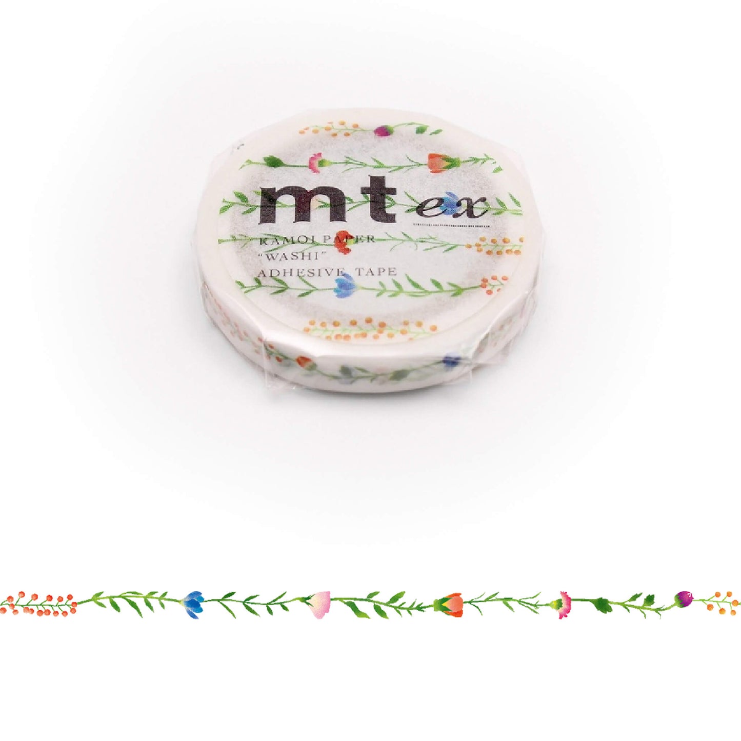 mt ex Washi Tape - Flower Line [7mm] [Washi Tejp]