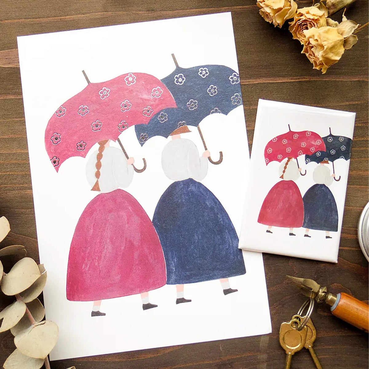 Cozyca Magnet - Flower-Patterned Umbrella [Magneter]