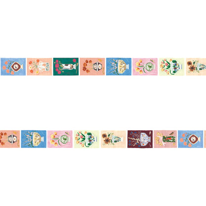 mt × Polly Fern Washi Tape - Flower [15mm] [Washi Tejp]