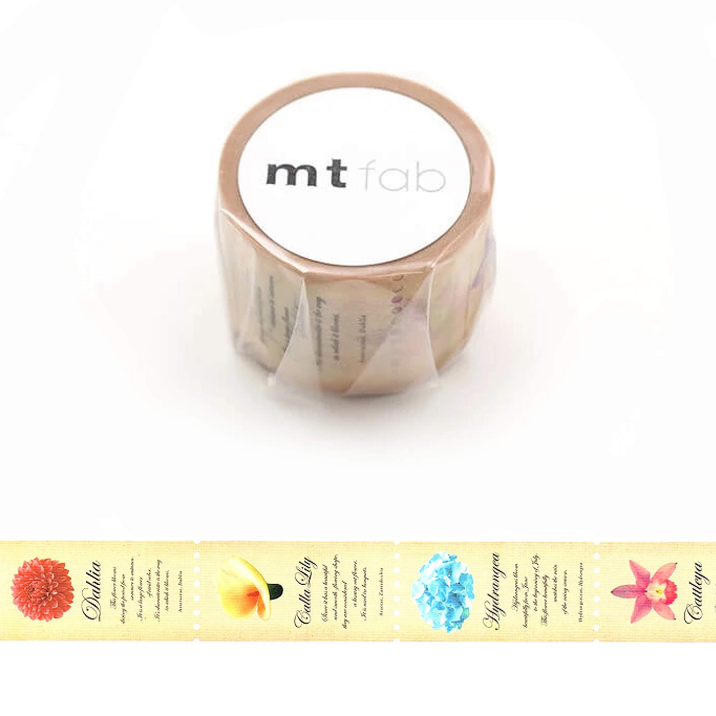 mt fab Perforated Washi Tape - Flower [25mm] [Washi Tejp]