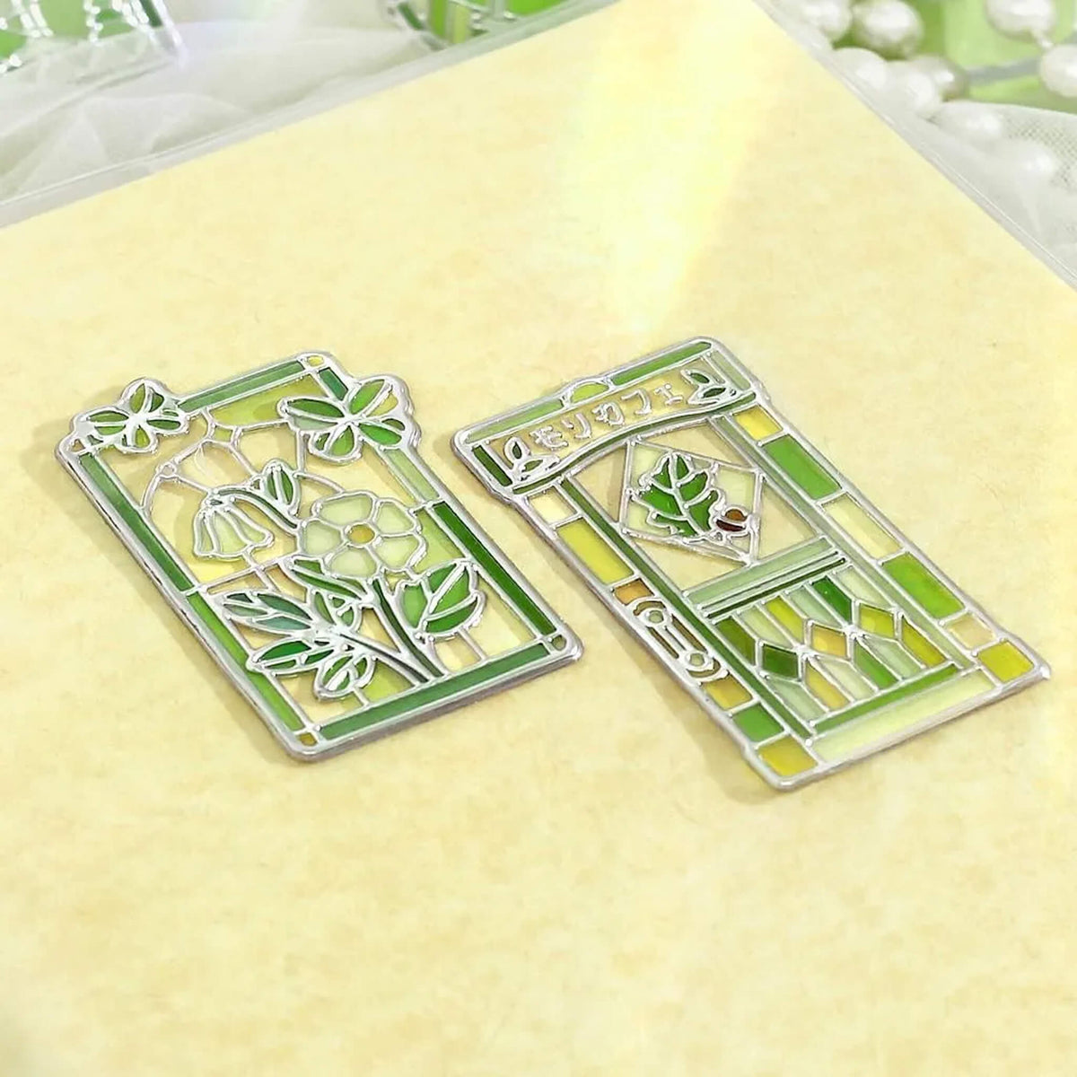 BGM 3D Clear Flake Sticker Café à la Mode・Traveling Windows - Forest