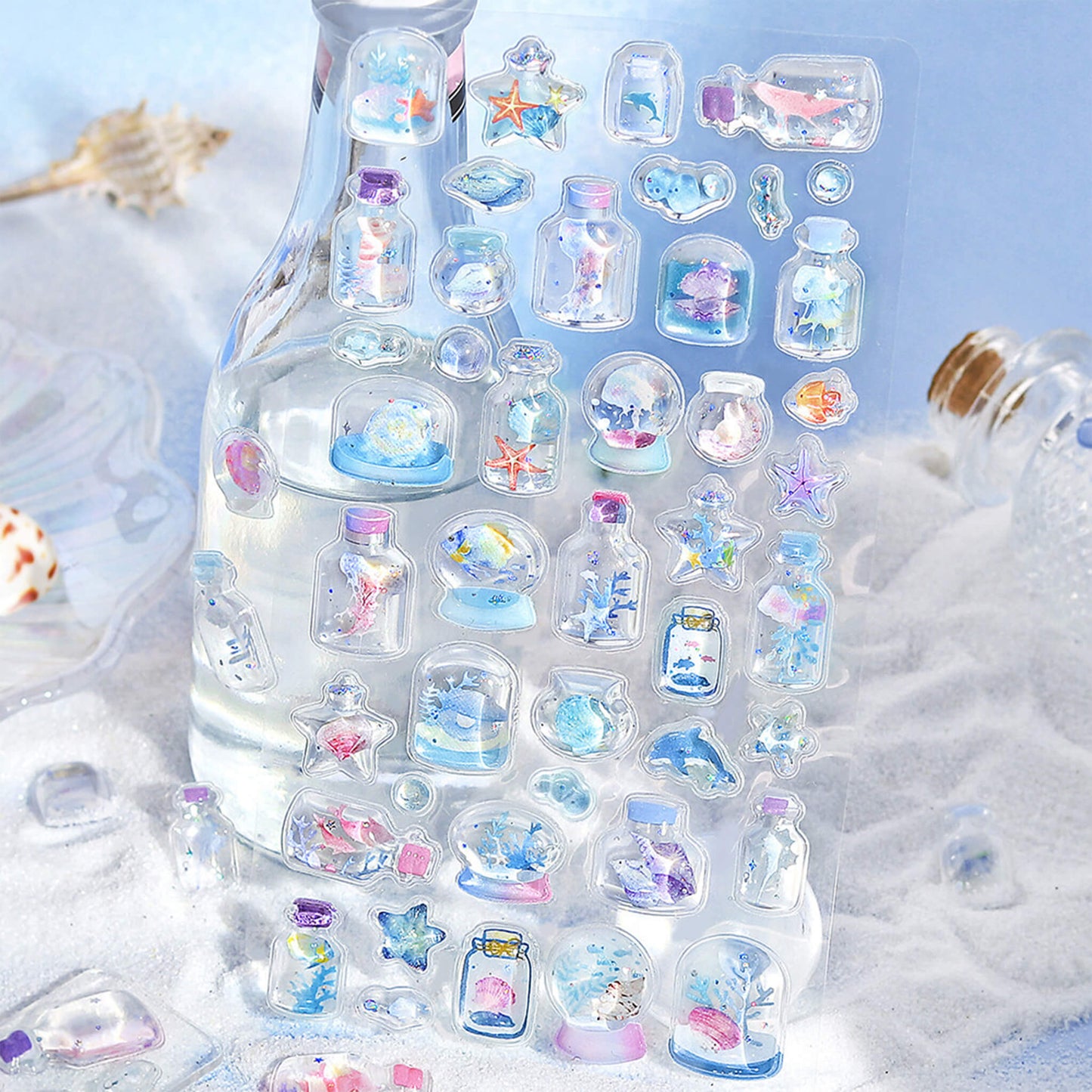 BGM Kyururun 3D Sticker 2026 Summer Limited - Fragments of the Sea [Klistermärkeark]