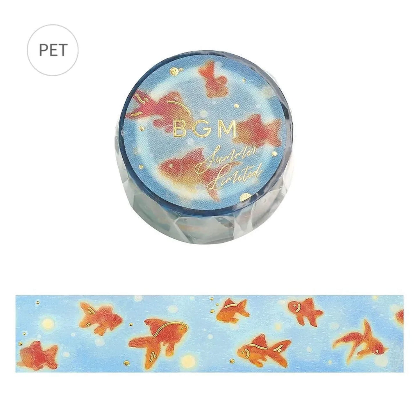 BGM Foil Clear Tape 2026 Summer Limited - Goldfish Ripples [PET-filmtape]