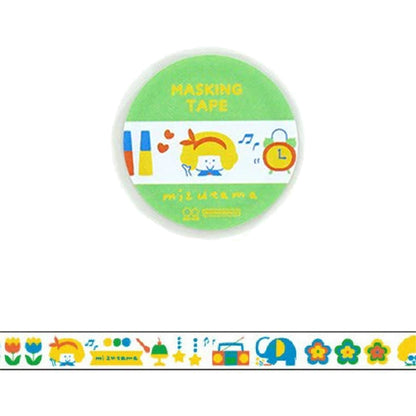 Sun-Star × Mizutama Washi Tape - Green [Washi Tejp]