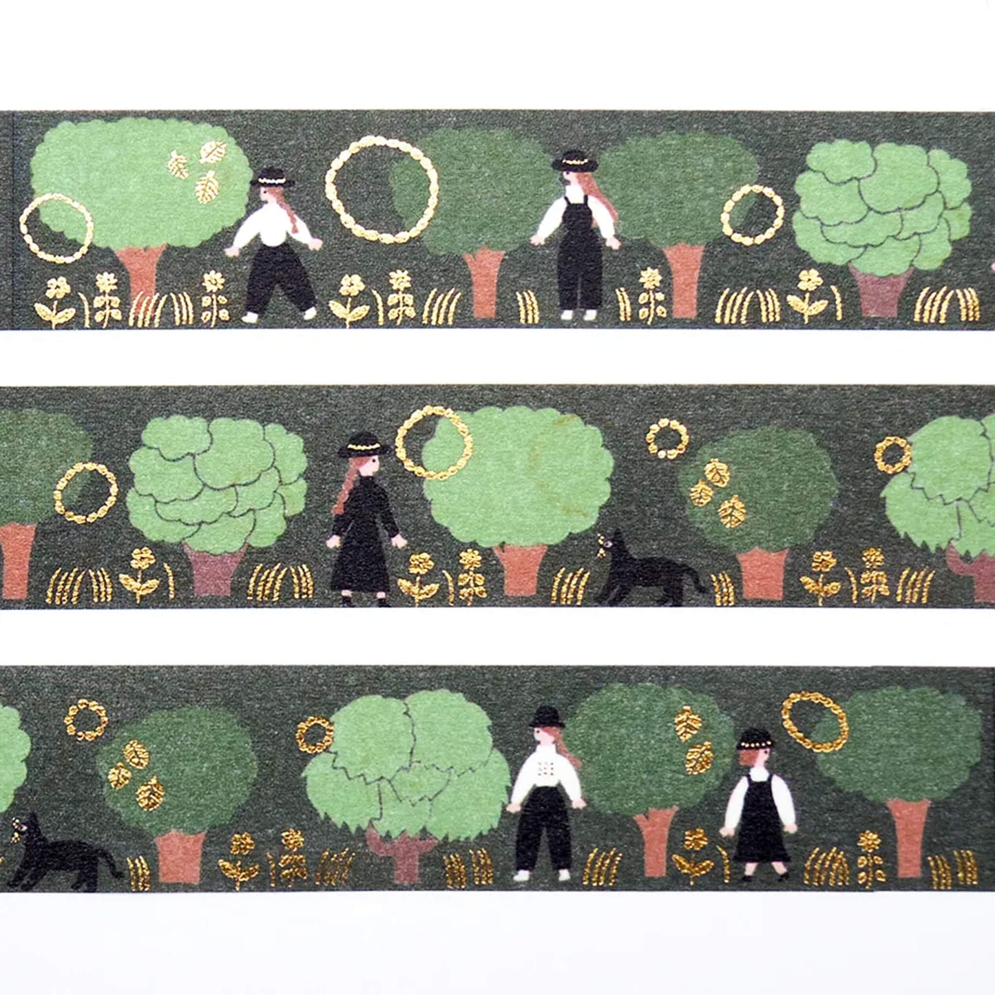 Cozyca Foil Washi Tape - Green