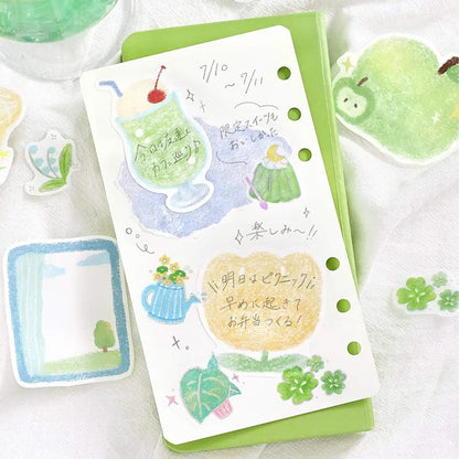 BGM Memo Sticker Fuwari Sketch - Green
